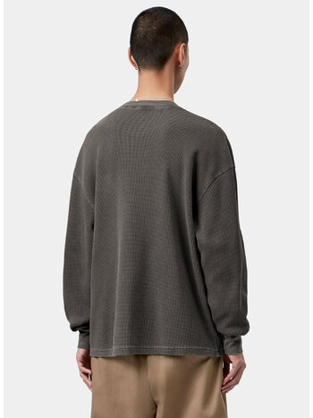T-SHIRT VISTA WAFFLE, 89GD Black, garment dyed, small