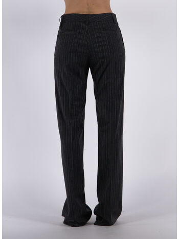 PANTALONE SARTORIALE GESSATO, 1665 DARK GREY, small