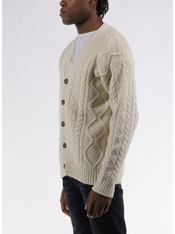 CARDIGAN TORSADES, CM CREAM, small