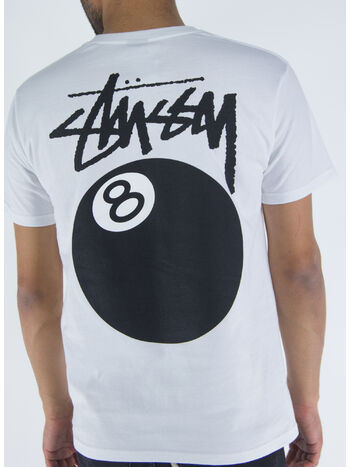 T-SHIRT 8 BALL, WHITE, small