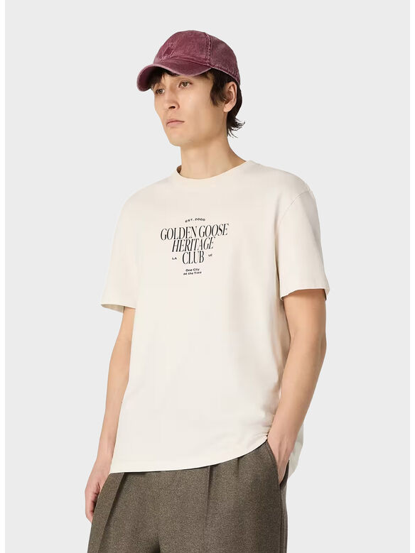 T-SHIRT REGULAR GAUZE, 11560 HERITAGE WHITE, medium