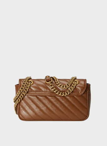 MINI BORSA A SPALLA GG MARMONT MATELASSÉ, 2535CUIRCUIR, small