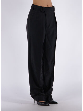 PANTALONE WRAP FRONT, 1 BLACK, small