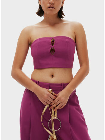 TOP SUMMER SUITING SLEEVELESS, 520 PURPLE WINE, small