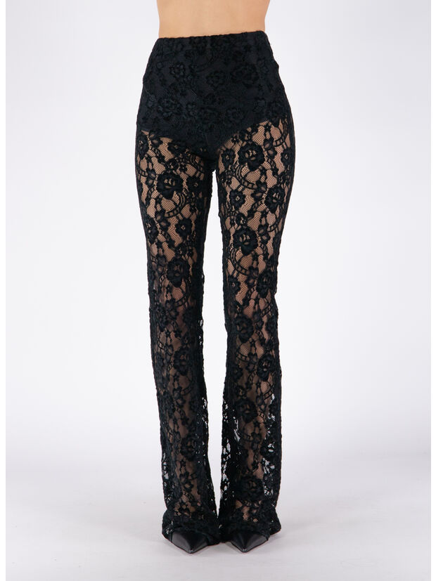 PANTALONE THE AREA LACE, BLACK, large