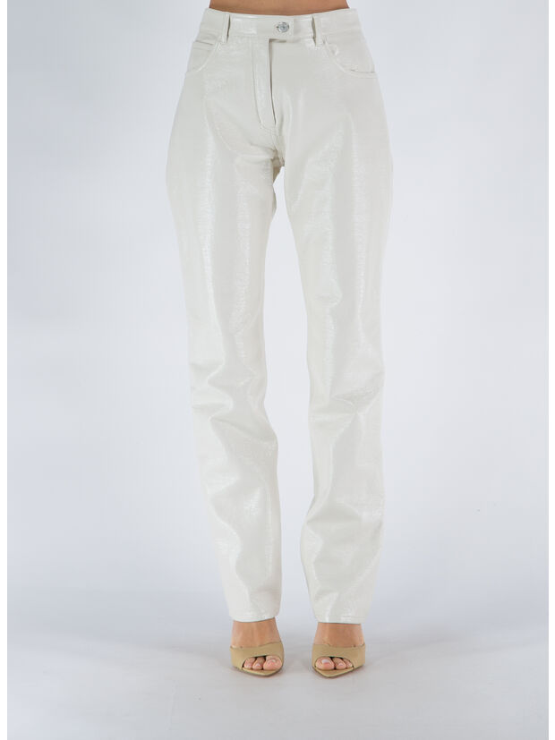 PANTALONE VINYL 5-POCKET ICONIC, 0011 BLANC CASSE, large