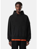FELPA HOODIE BRUSHED ORGANIC COTTON, V0029 BLACK, thumb