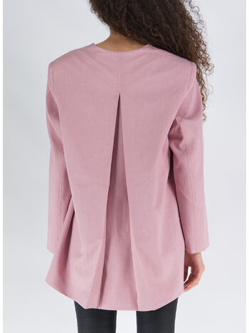 BLAZER DRAPEY MELANGE OVERSIZED, 545 PINK TULLE, small