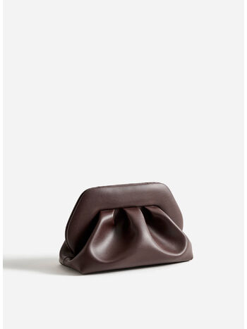 BORSA A MANO TIA VEGAN FABRIC, EBONY, small