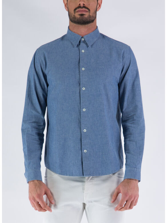 CAMICIA CHEMISE HECTOR LOGO, IAI INDIGO, medium