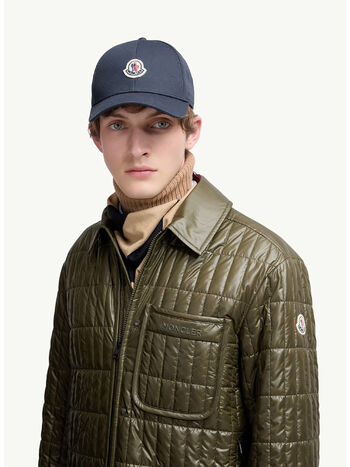 CAPPELLO CON VISIERA CURVA IN COTONE GABARDINE, 778, small