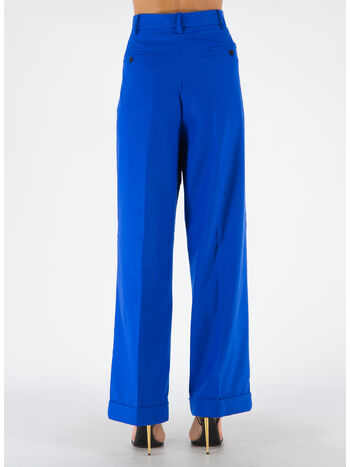 PANTALONI IN STILE SMOKING, 00B57 MAZARINE BLUE, small