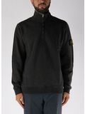FELPA CON ZIP CORTA BRUSHED ORGANIC COTTON FLEECE, V0062 LEAD GREY, thumb