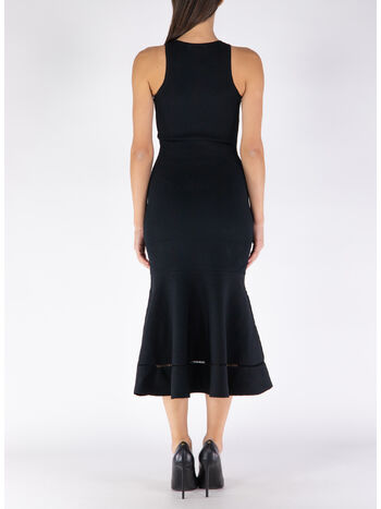 ABITO SLEEVELESS FIT AND FLARE, BLACK BLACK, small