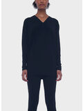 TOP DOLMAN CON SCOLLO A V, BLACK, thumb