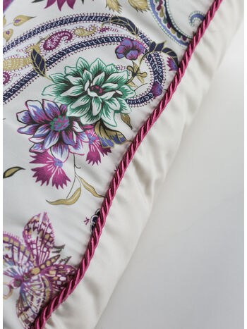 CUSCINO IN COTONE CON STAMPA PAISLEY, 800 BEIGE, small
