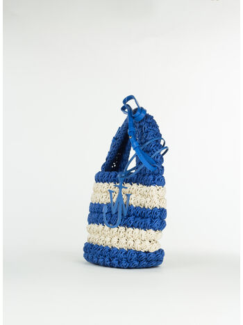 BORSA POPCORN BASKET SMALL, 857 BLUE OFF WHITE, small