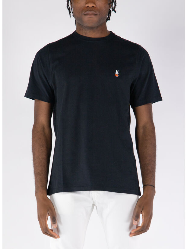 T-SHIRT MIFFY EMBROIDERED, BLACK, large