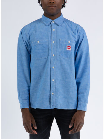 CAMICIA L/S CLINK HEART, KY02 BLEACH, small