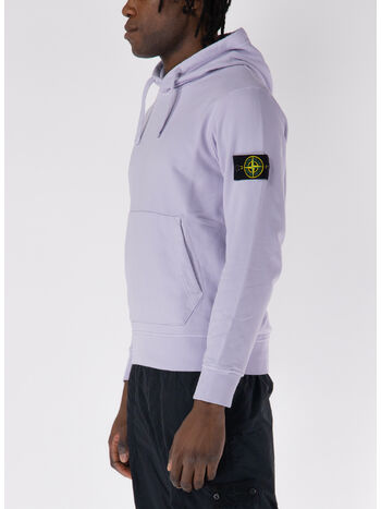 FELPA HOODIE CON PATCH LOGO, V0088 GLICINE, small