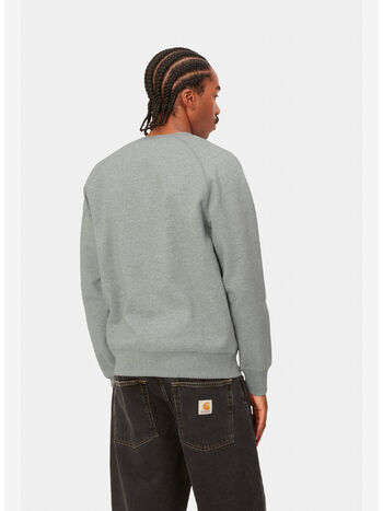 FELPA GIROCOLLO CHASE, 00MXX GREY HEATHER/GOLD, small
