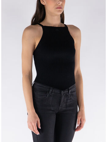 TOP RIB KNIT POINTY, 9999 BLACK, small