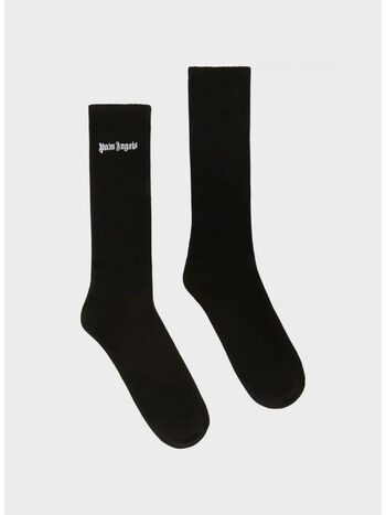 CALZINI EMBROIDERED LOGO, 1001 BLACK WHITE, small