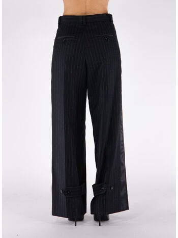 PANTALONE CHALK STRIPE, 001 BLACK, small