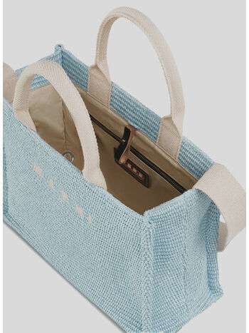 TOTE BAG PICCOLA IN RAFIA NATURALE, 00V18, small