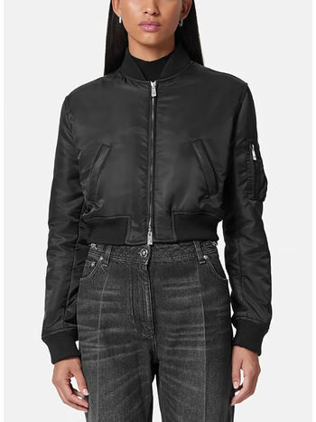 GIACCA BOMBER CORTA, 1B000 BLACK, small