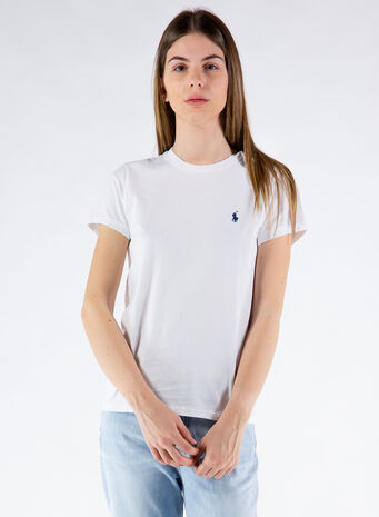 T-SHIRT BASIC LOGO, 001WHITE, small