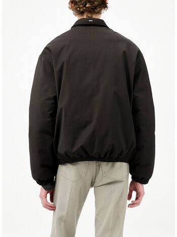 GIUBBOTTO AVENUE PUFFA, CHURCHILL STRIPE MEMBRANE WOOL, small