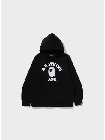 FELPA COLLEGE PULLOVER HOODIE, BLACK, small