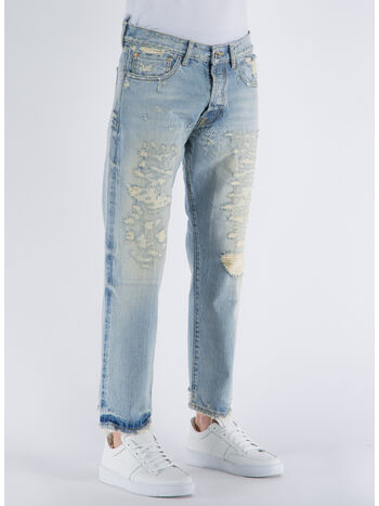 JEANS DESTROYED LIGHT DENIM, W18 LIGHT DENIM, small