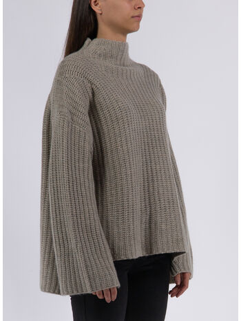 MAGLIONE FUNNEL NECK, GEO MELANGE, small