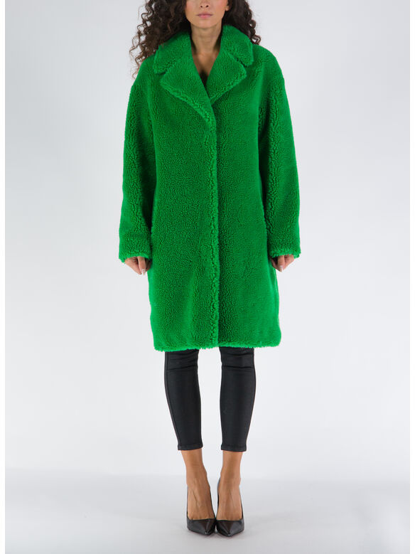 CAPPOTTO CAMILLE COCOON, 56000 BRIGHTGREEN, medium