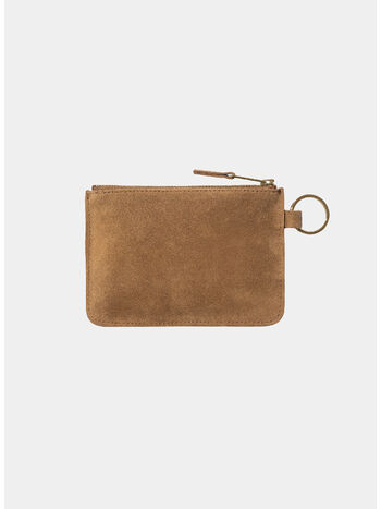 PORTAFIGLIO ARTIFICIAL SUEDE ZIP UNISEX, HZXX HAMILTON BROWN, small