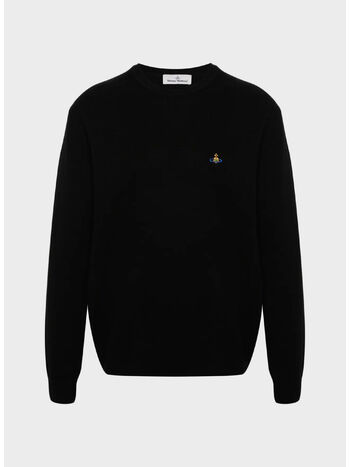 MAGLIONE GIROCOLLO ALEX, N401 BLACK, small