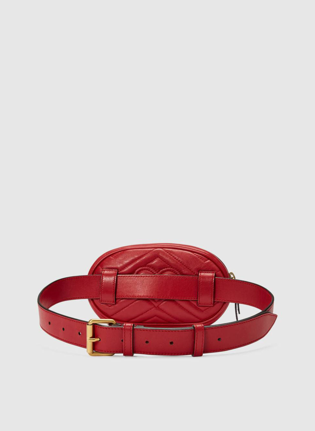 GUCCI MARSUPIO GG MARMONT IN PELLE MATELASSÉ Red | Susi