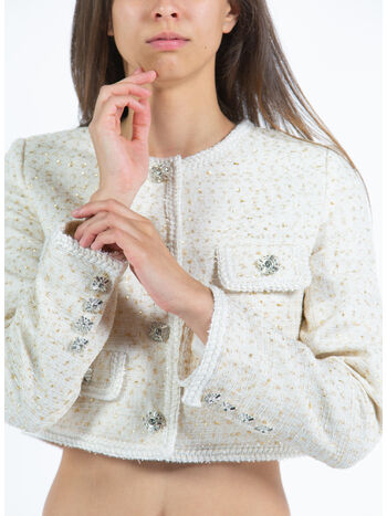 GIACCA CREAM BOUCLE, CREAM, small