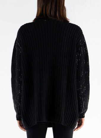 CARDIGAN DIAMOND, BLACK, small