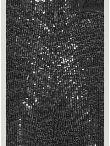 PANTALONE TWILL SEQUIN, 1000 BLACK, small