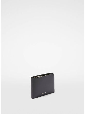 PORTAFOGLIO ZIPPED, 001 BLACK, small