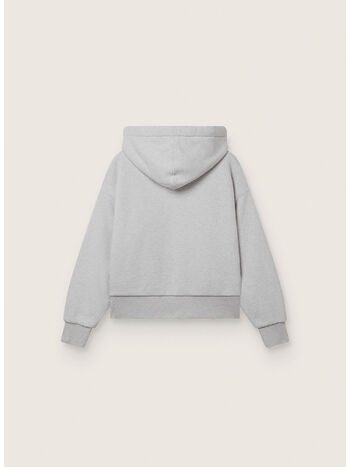 FELPA RELAXED HOODIE, 60665 VINTAGE GRAY MELANGE, small