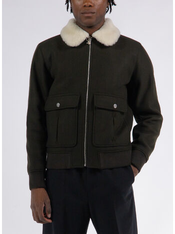 GIACCA BLOUSON NEW BEN, KAF  DARK GREEN, small