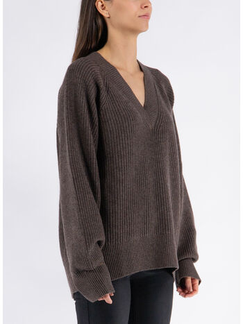 PULLOVER FENNY KNIT, DARK CHOCOLATE, small