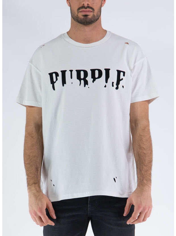 T-SHIRT P101 TEXTURED JERSEY, WHITE WHITE, large