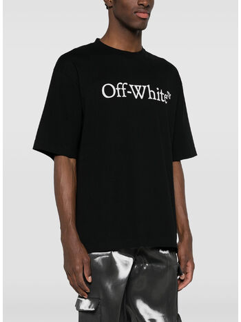T-SHIRT SKATE CON LOGO, 1001 BLACK WHITE, small