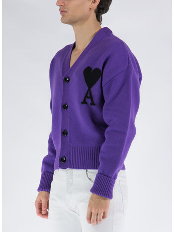 CARDIGAN ADC, 501 PURPLE/BLACK, small