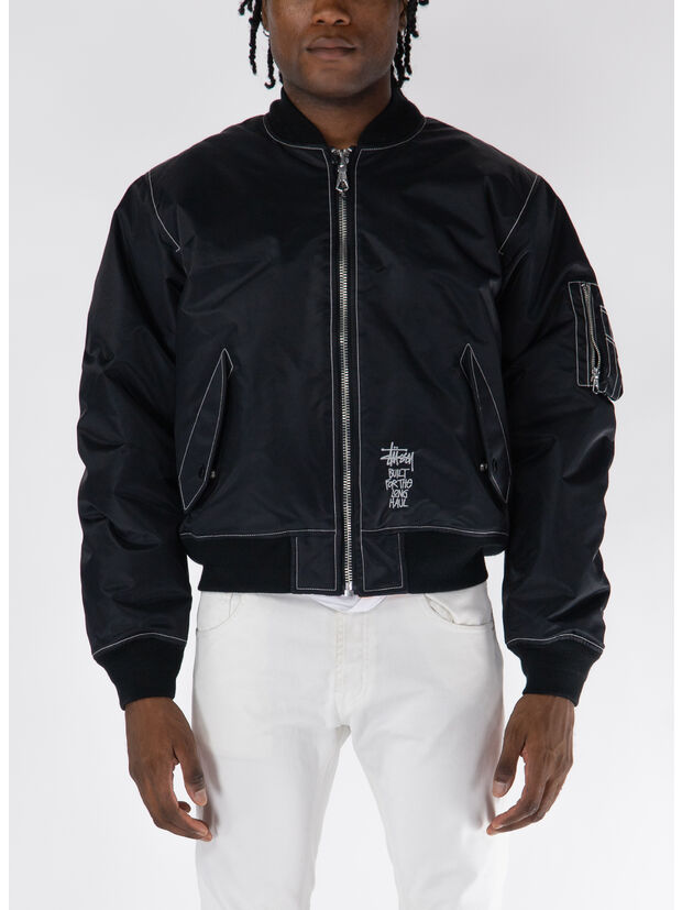 GIUBBOTTO BUILT BOMBER, BLACK, large